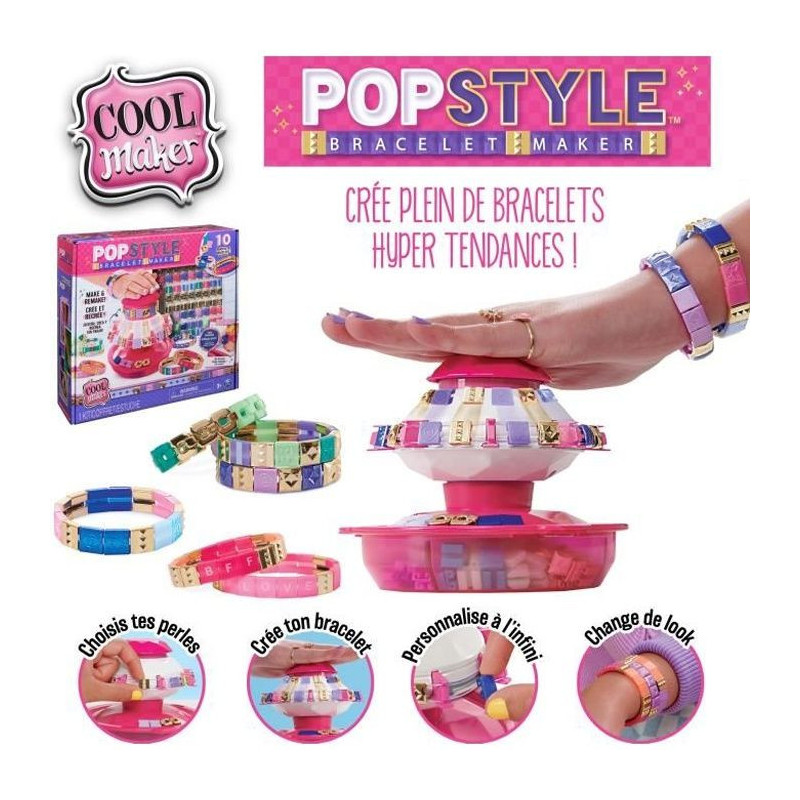 COOL MAKER - Pop Style Bracelet Maker - Up to 10 Bracelets