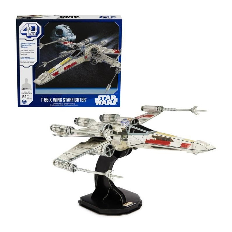 Star Wars - X-WING FIGHTER - 4D model to build - 28 cm