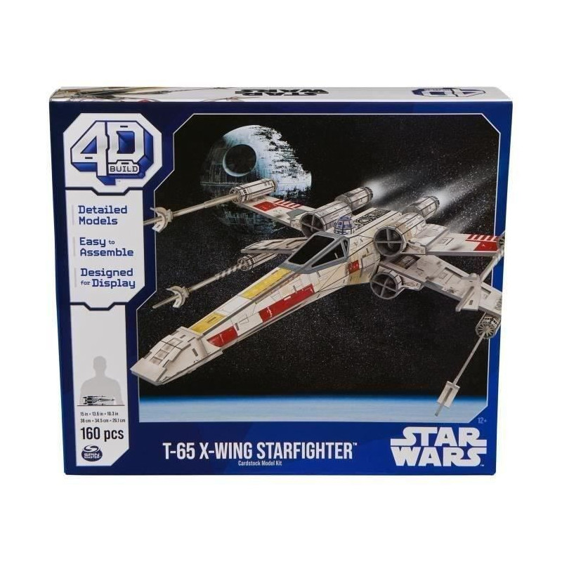 Star Wars - X-WING FIGHTER - 4D model to build - 28 cm