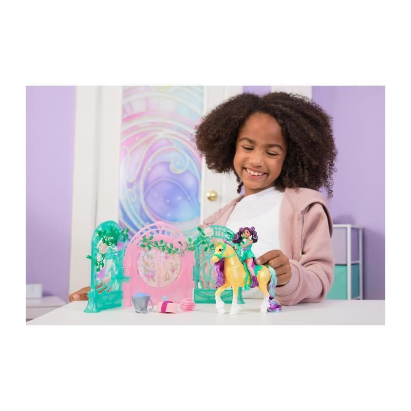 SPIN MASTER PLAYSET MINI DOLL AVA AND LEAF COLOR REVEAL Unicorn Academ