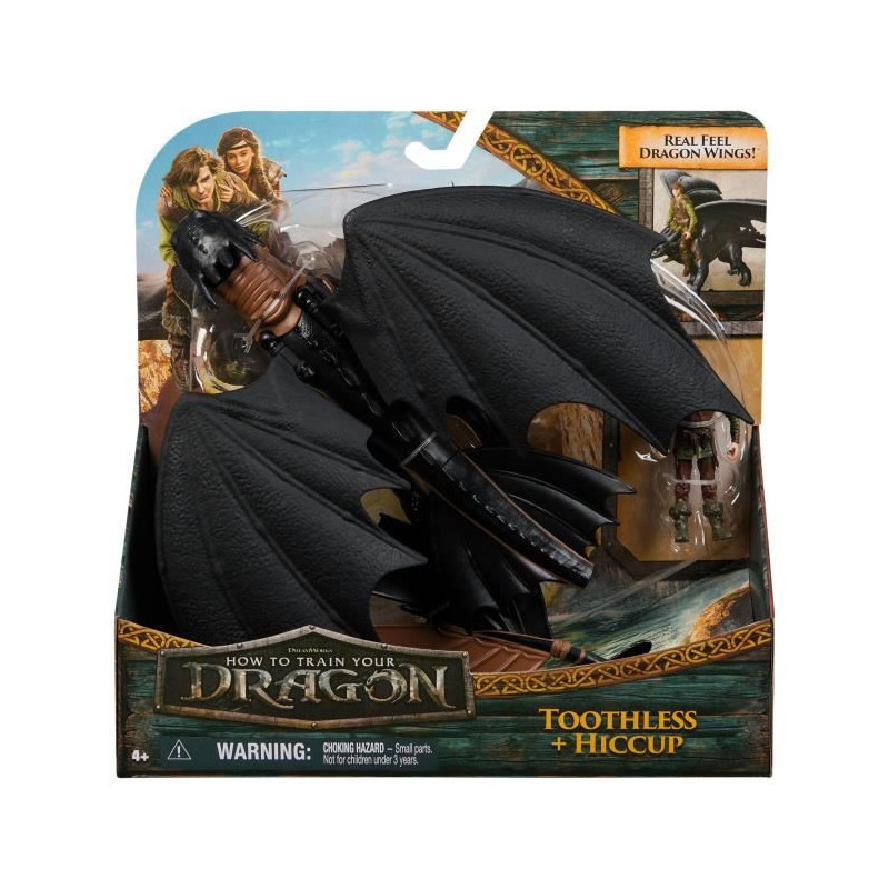 SPIN MASTER PACK DRAGON AND VIKING 25 CM KROKMOU Dragons Movie
