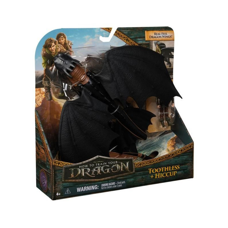 SPIN MASTER PACK DRAGON AND VIKING 25 CM KROKMOU Dragons Movie