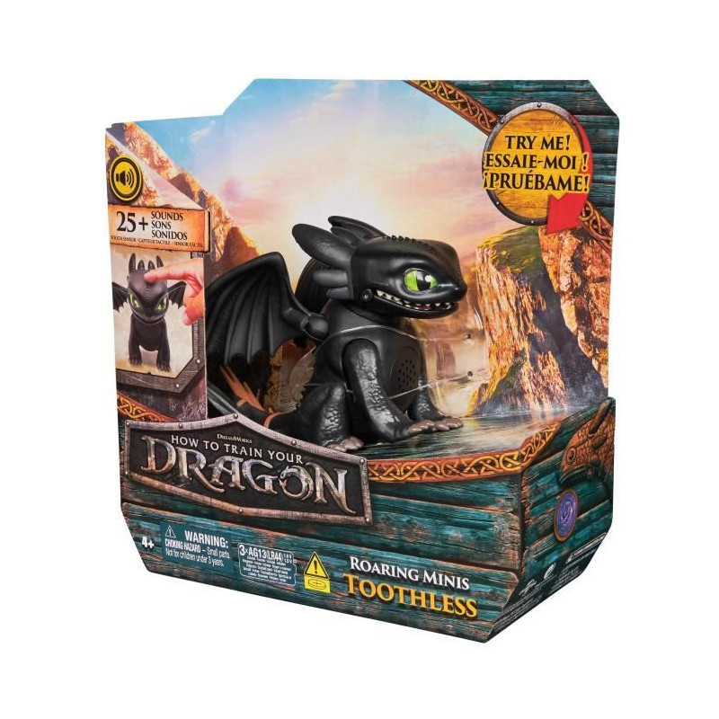 SPIN MASTER MINI INTERACTIVE DRAGON TOOTHLESS Dragons Movie