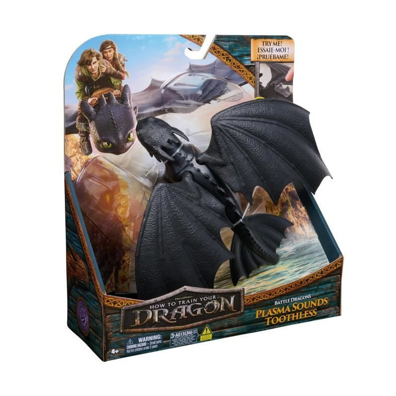 SPIN MASTER SOUND DRAGON FIGURINE 25 CM KROKMOU Dragons Movie