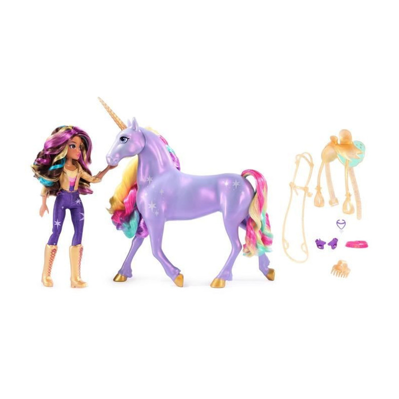 SPIN MASTER UNICORN WITH FUNCTIONS 28 CM WILDSTAR + 24 CM Unicorn Acad