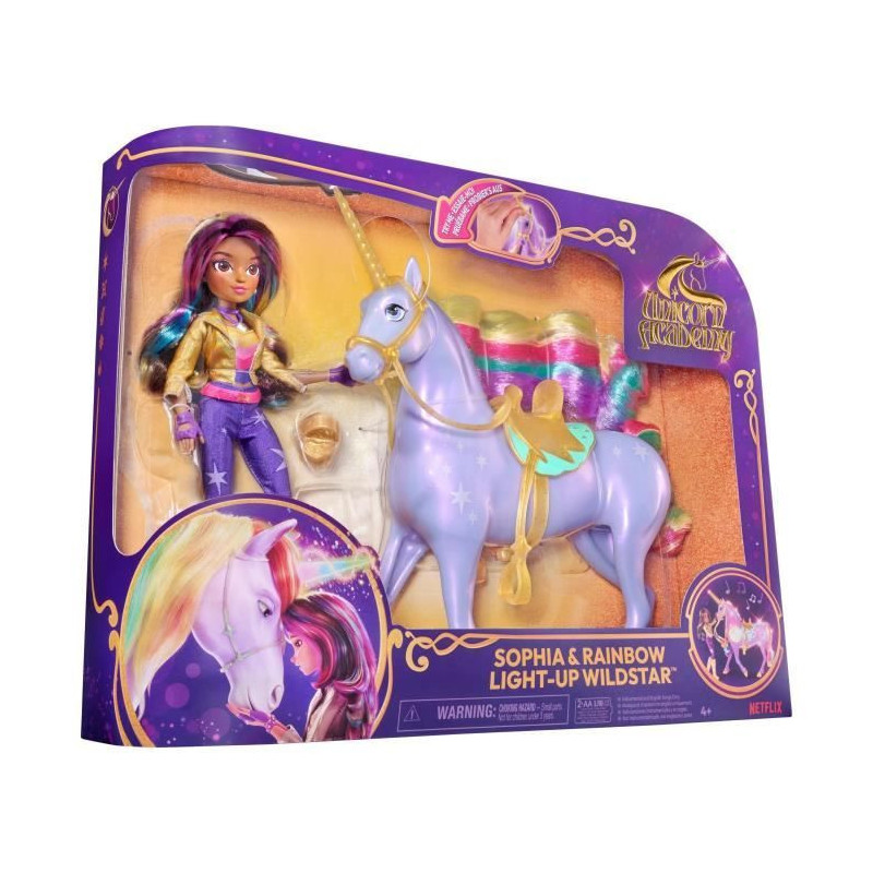 SPIN MASTER UNICORN WITH FUNCTIONS 28 CM WILDSTAR + 24 CM Unicorn Acad