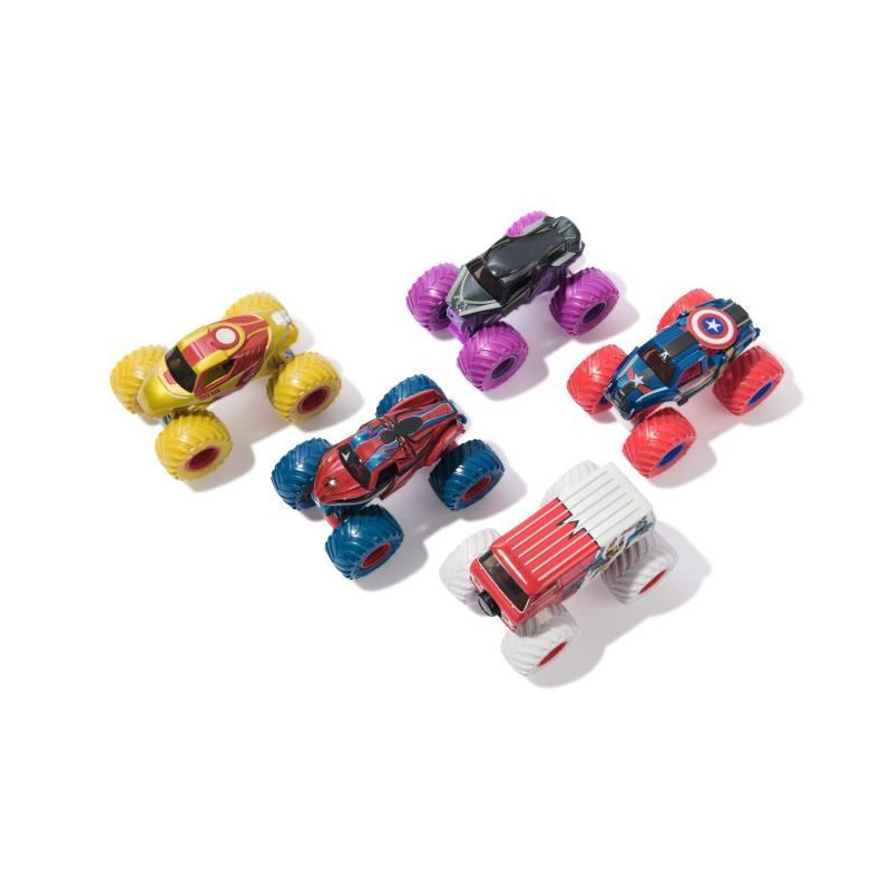 SPIN MASTER 5 VEHICLE PACK MARVEL DIE-CAST 1:64 Monster Jam