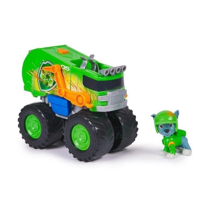 SPIN MASTER VEHICLE + RESCUE WHEELS ROCKY FIGURE Paw Patrol