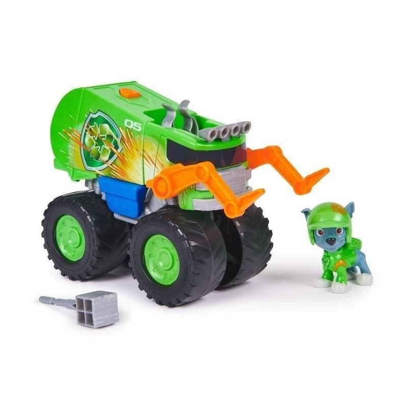 SPIN MASTER VEHICLE + RESCUE WHEELS ROCKY FIGURE Paw Patrol