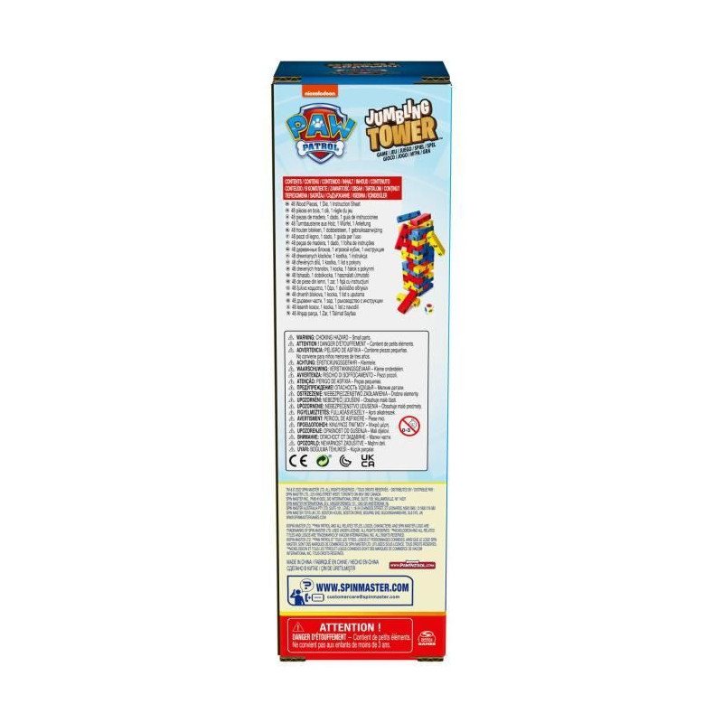SPIN MASTER TOUR JENGA Paw Patrol