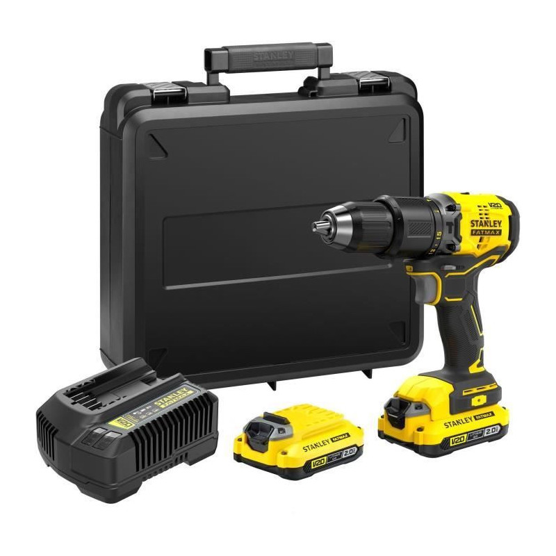 Brushless impact drill driver 60 Nm - Lithium 18V - 2 Batteries 2Ah -