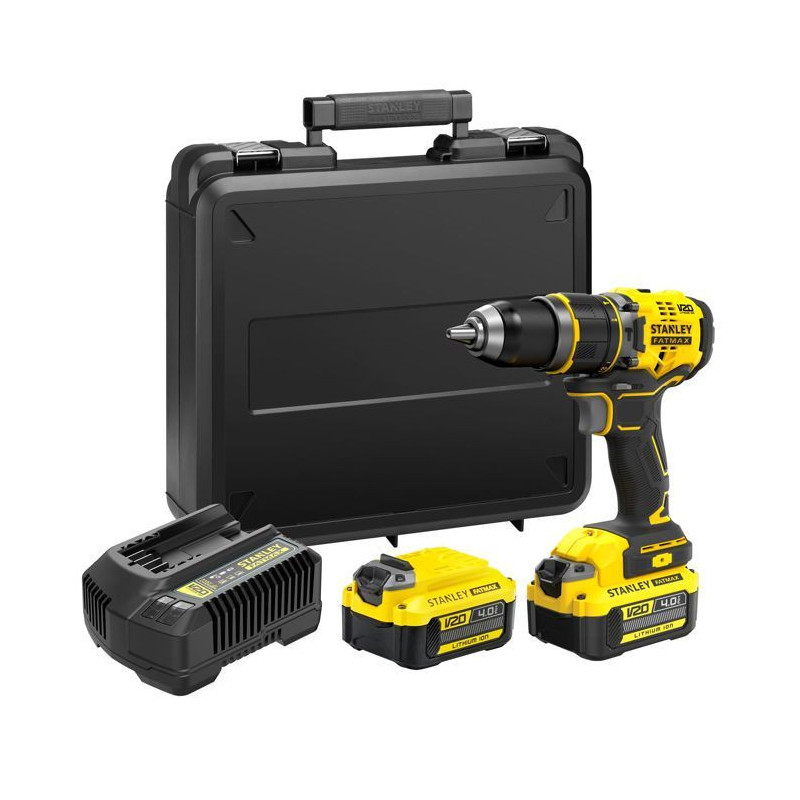 Stanley - V20 Impact drill driver 80 Nm BRUSHLESS - Lithium 18V - 2 4A