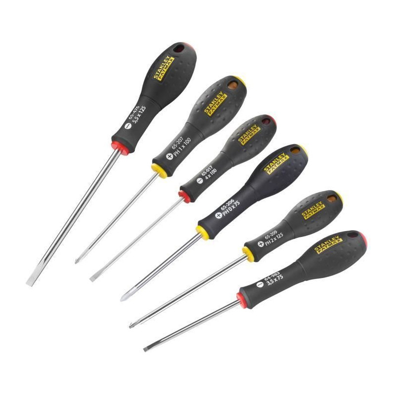 Set of 6 Screwdrivers - STANLEY FATMAX - FMHT0-62626 - Electrician + P