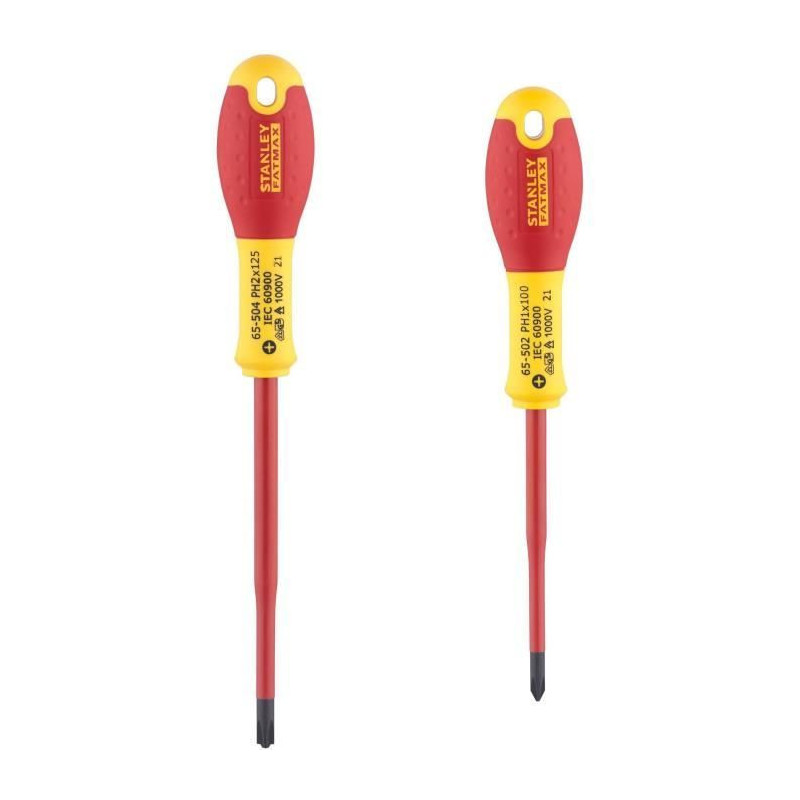 Set of 2 Screwdrivers - STANLEY FATMAX - FMHT0-62648 - Insulated Termi