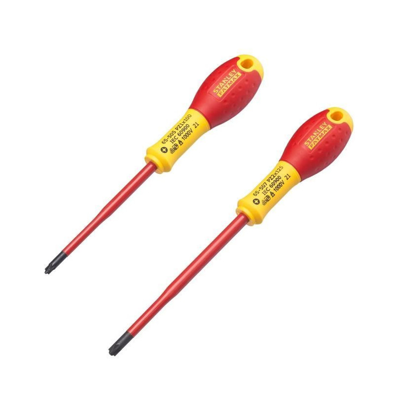 Set of 2 Screwdrivers - STANLEY FATMAX - FMHT0-62649 - Insulated Termi