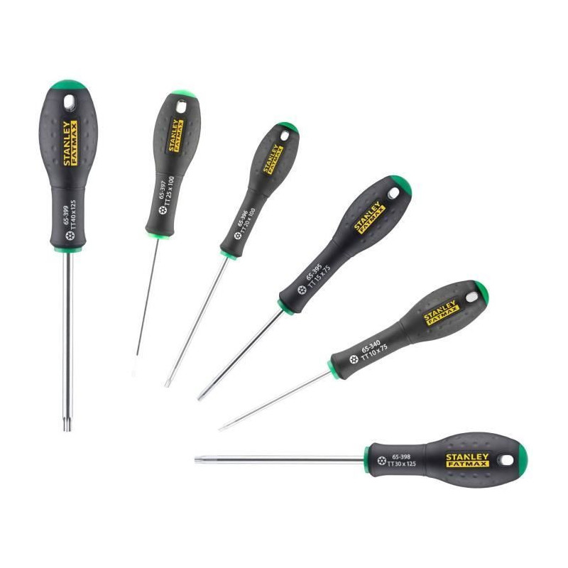 Set of 6 Screwdrivers - STANLEY FATMAX - 0-65-099 - Tamper Torx
