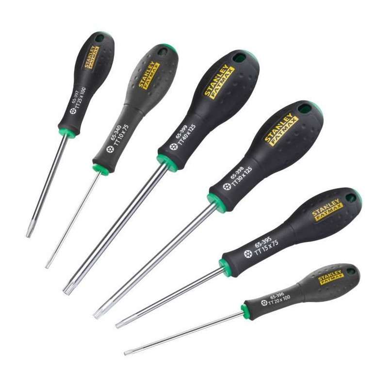 Set of 6 Screwdrivers - STANLEY FATMAX - 0-65-099 - Tamper Torx