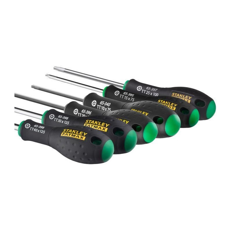 Set of 6 Screwdrivers - STANLEY FATMAX - 0-65-099 - Tamper Torx
