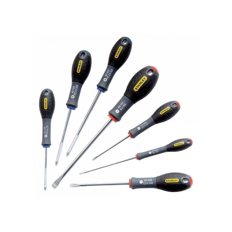Set of 7 Screwdrivers - STANLEY FATMAX - 0-65-425 - Electrician + Mech