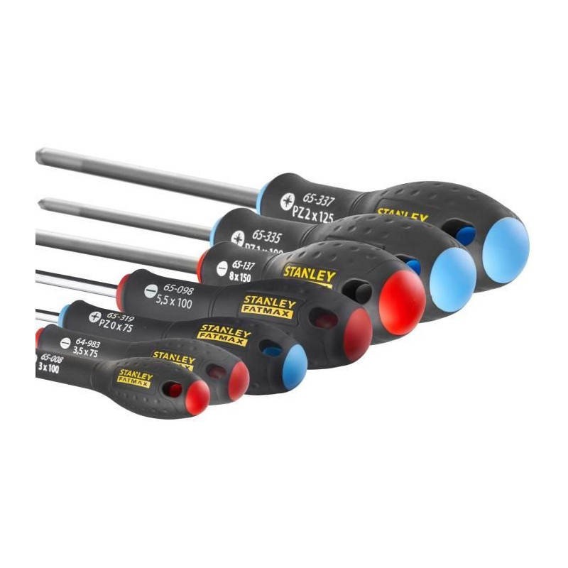 Set of 7 Screwdrivers - STANLEY FATMAX - 0-65-425 - Electrician + Mech