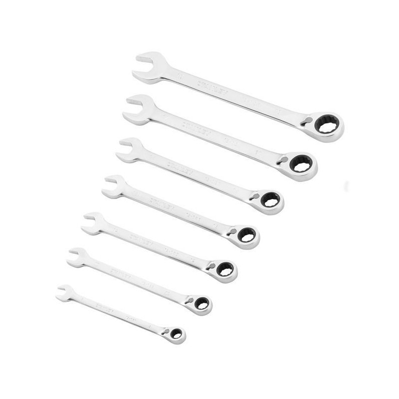 STANLEY FATMAX REVERSIBLE RATCHET WRENCHES FATMAX - 7 PCS SET