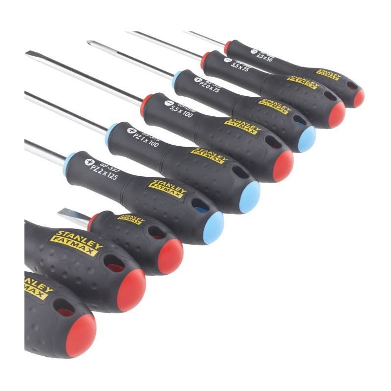 Set of 9 Screwdrivers - STANLEY FATMAX - FMHT65424-0 - Electrician + M