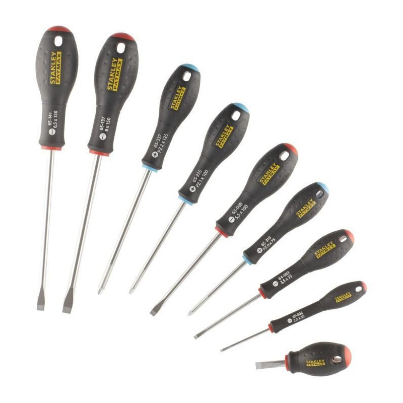 Set of 9 Screwdrivers - STANLEY FATMAX - FMHT65424-0 - Electrician + M