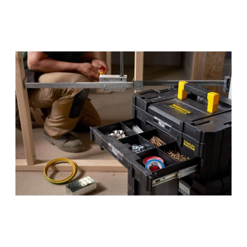 STANLEY Tstak-Fatmax Large Volume Case with Tool Holder 23L - 44 x 33.