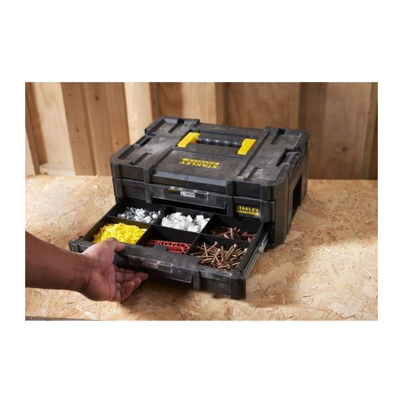 STANLEY Tstak-Fatmax Large Volume Case with Tool Holder 23L - 44 x 33.