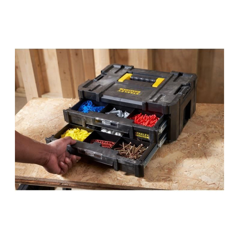STANLEY Tstak-Fatmax Large Volume Case with Tool Holder 23L - 44 x 33.