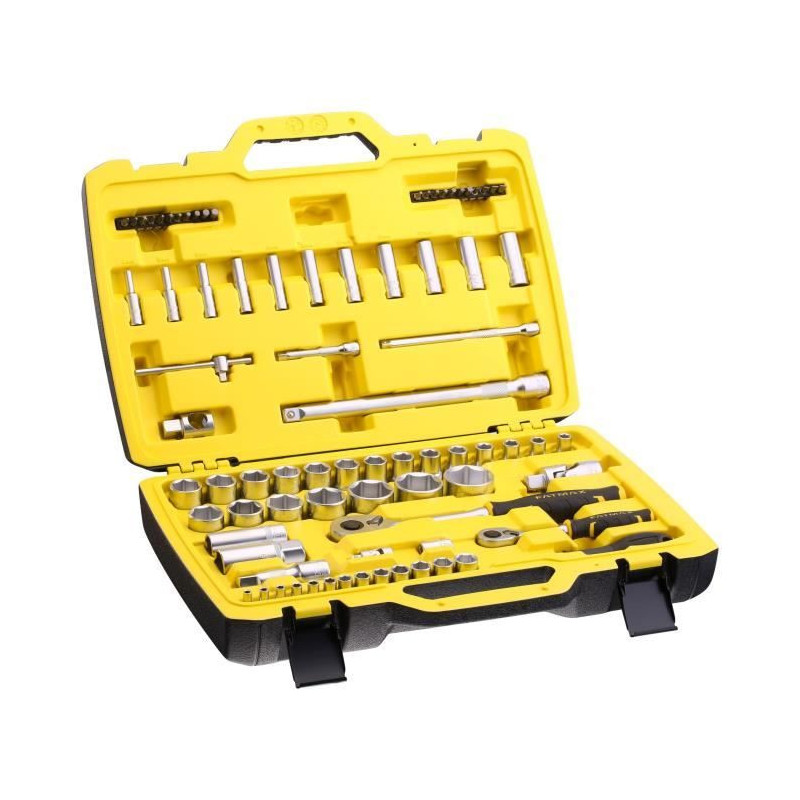1/4 and 1/2 Stanley - FMMT82826-1 socket set with ratchet and fatmax l