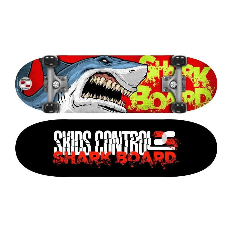 STAMP Skateboard 28 x 8 Shark Skids Control