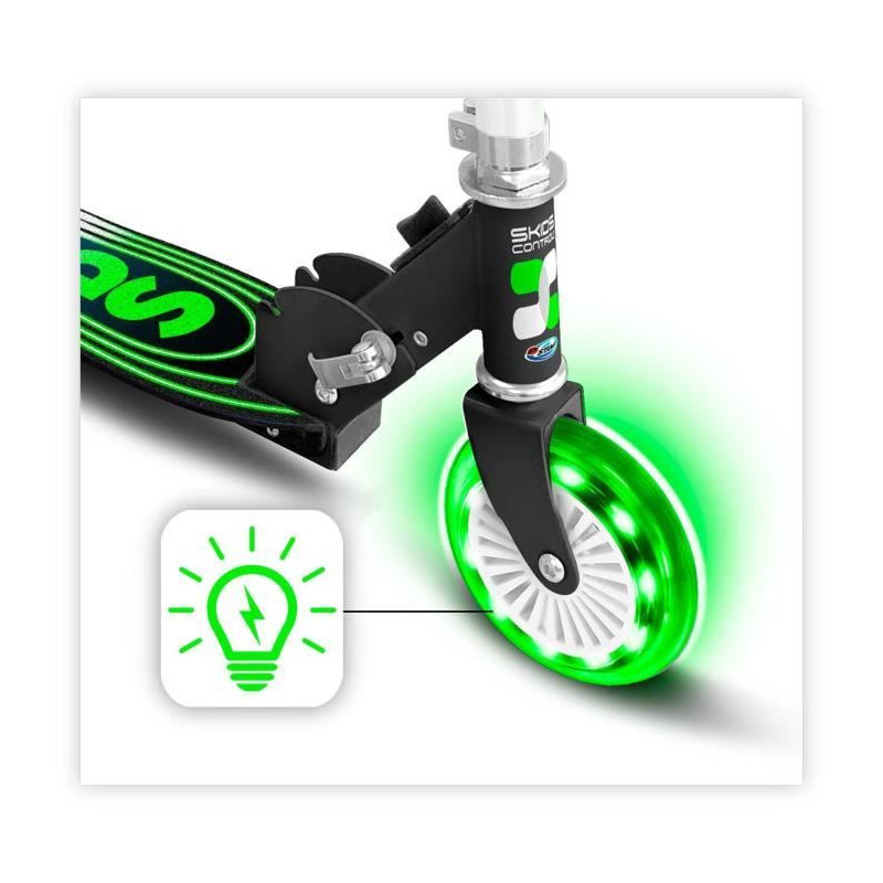 STAMP SKIDS CONTROL folding scooter with light wheels