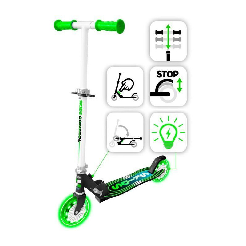 STAMP SKIDS CONTROL folding scooter with light wheels
