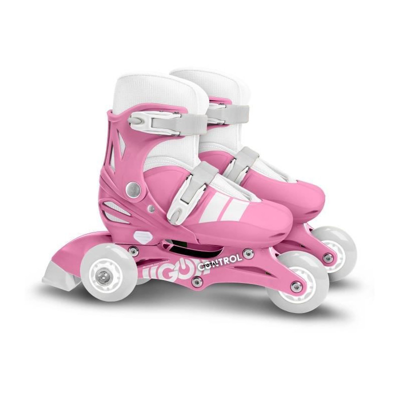 2-in-1 Inline Skates - STAMP - SKIDS CONTROL - 3 Wheels - Size 27-30 -