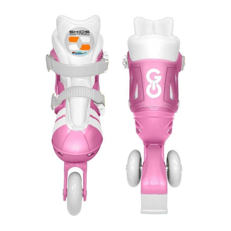 2-in-1 Inline Skates - STAMP - SKIDS CONTROL - 3 Wheels - Size 27-30 -