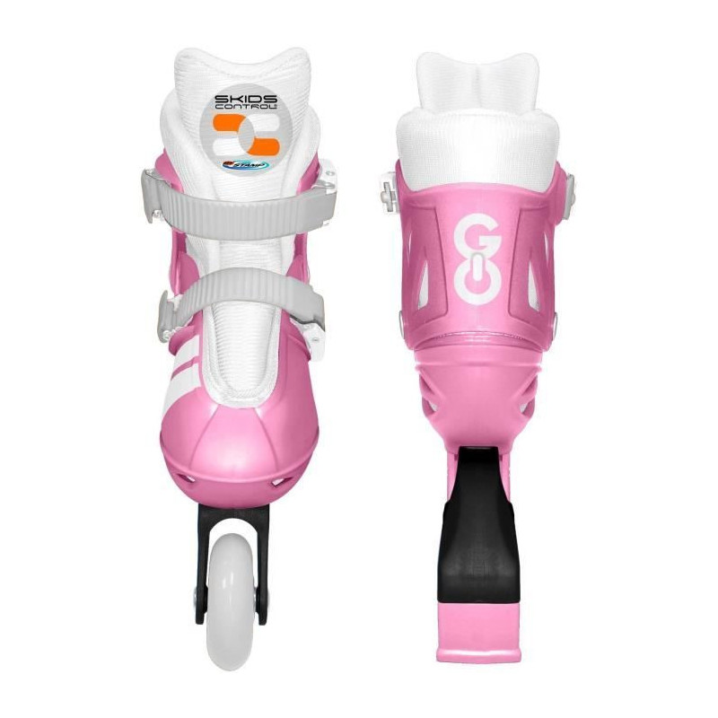 Adjustable inline skates - STAMP - SKIDS CONTROL - Size 30-33 - Pink