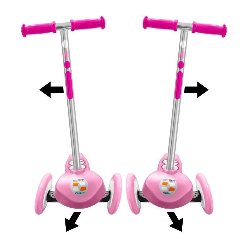 Steering 3-wheel scooter - STAMP - SKIDS CONTROL - Pink