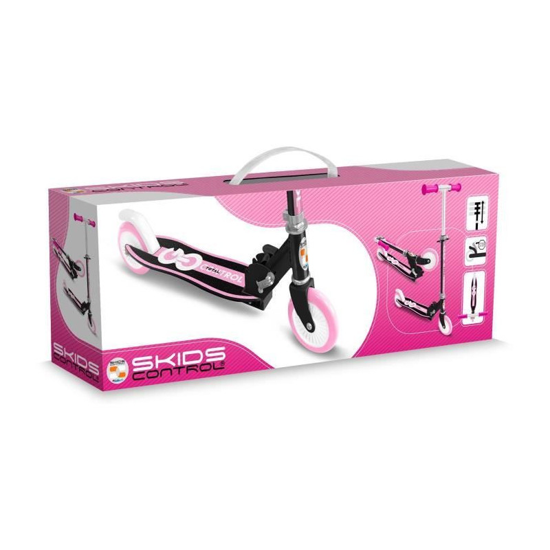 Foldable scooter - STAMP - SKIDS CONTROL - Ergonomic deck - Pink
