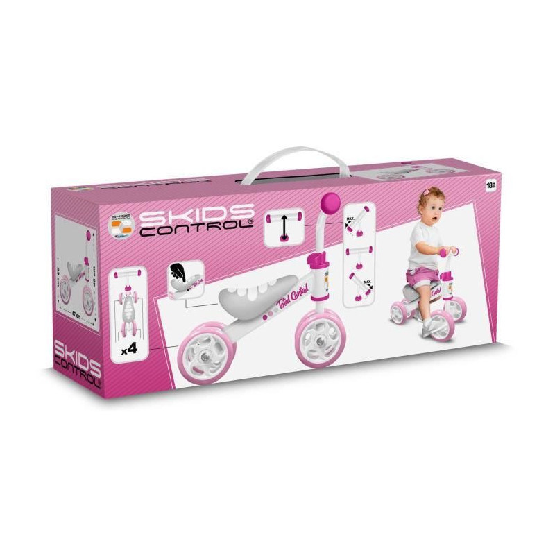My first Baby Walker balance bike - STAMP - SKIDS CONTROL - Pink