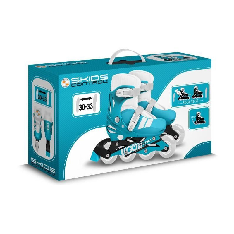 Adjustable inline skates - STAMP - SKIDS CONTROL - Size 30-33 - Unisex