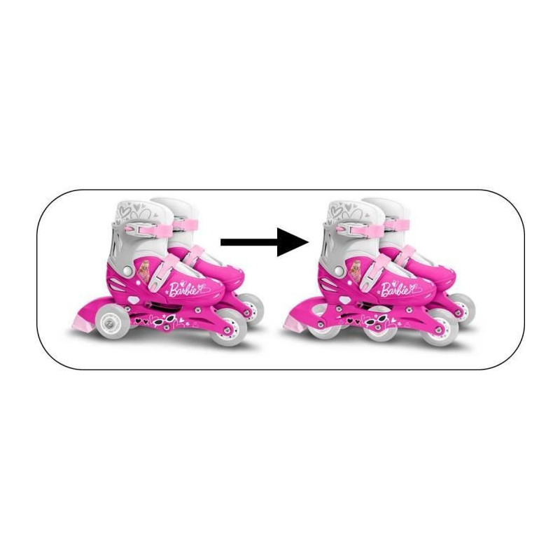 STAMP - Two-in-One 3 Wheel Inline Skates - Barbie