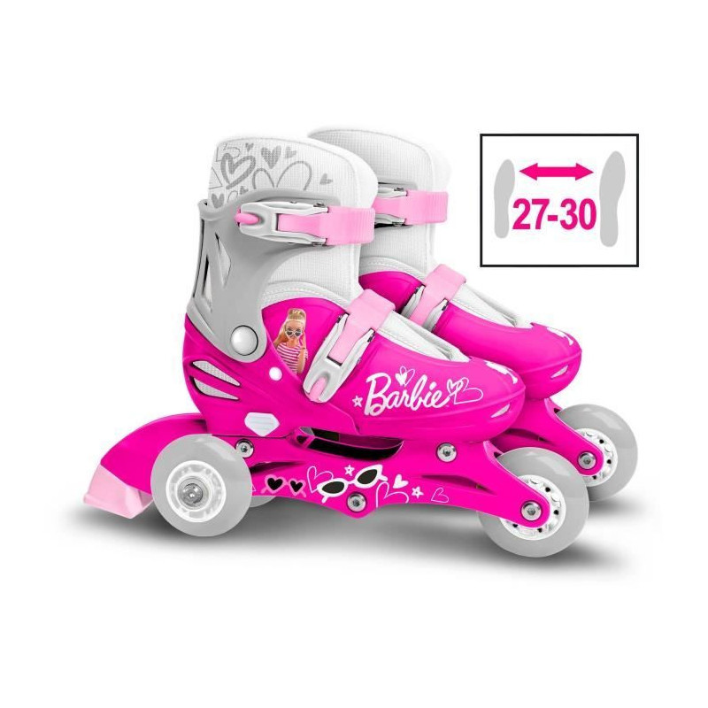 STAMP - Two-in-One 3 Wheel Inline Skates - Barbie