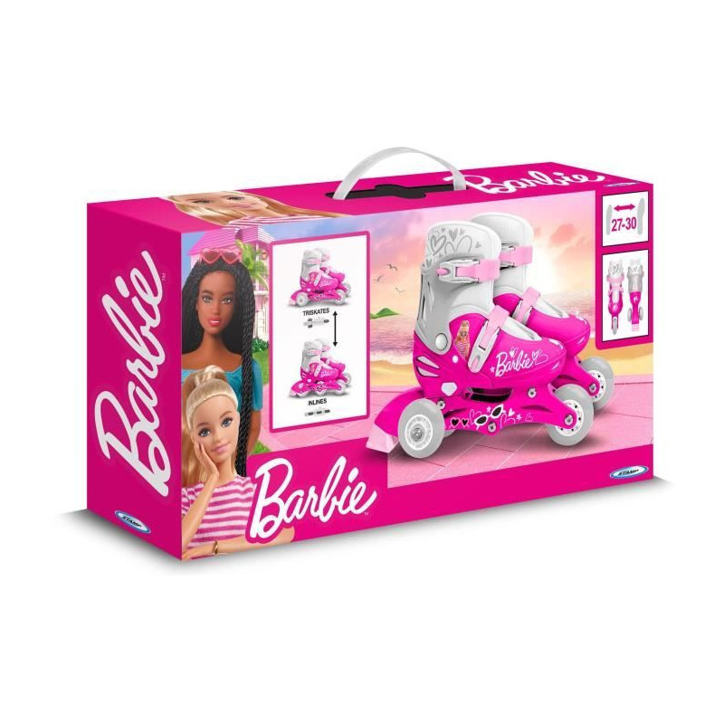 STAMP - Two-in-One 3 Wheel Inline Skates - Barbie