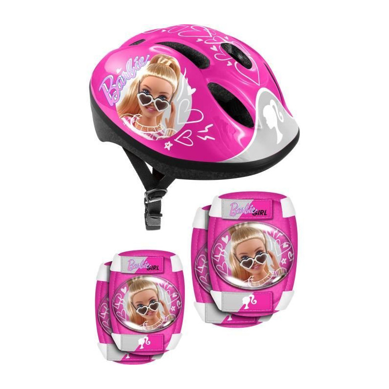 STAMP - Helmet + Elbow/Knee Pads - Barbie