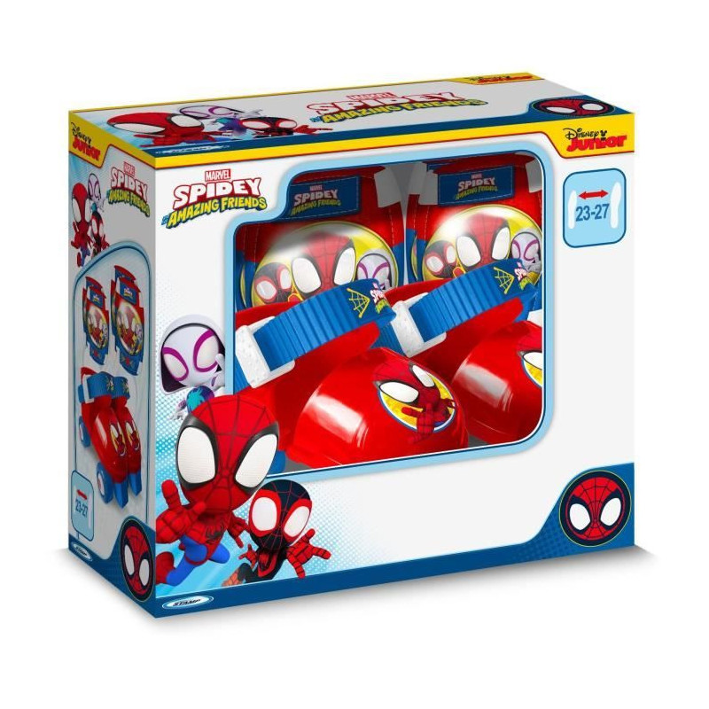 STAMP - Set Roller skates with knee pads - Spidey