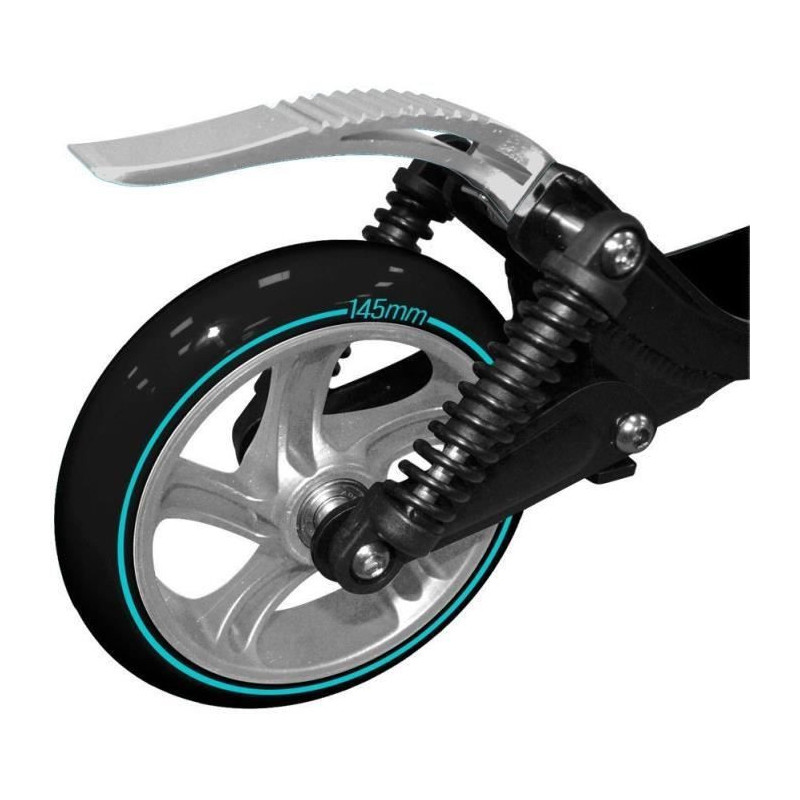 Adjustable folding scooter with double suspensions 145mm - SKIDS CONTR