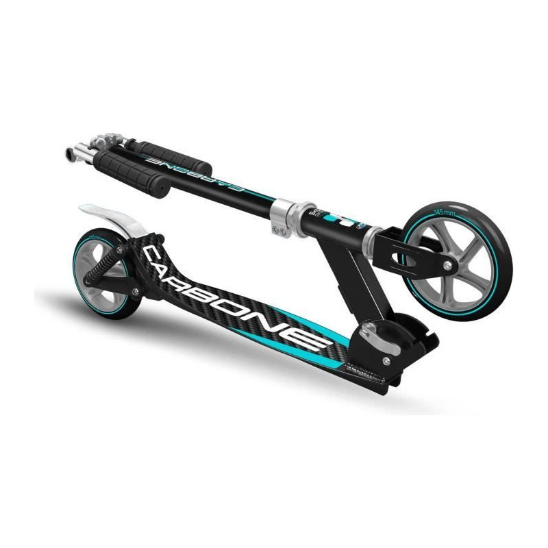 Adjustable folding scooter with double suspensions 145mm - SKIDS CONTR