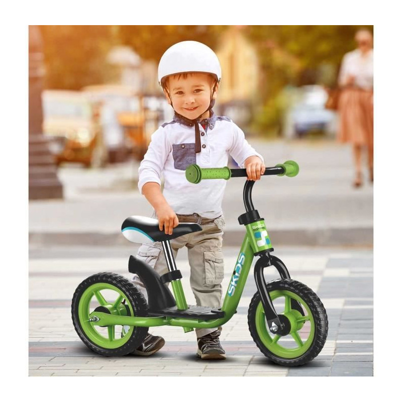 SKIDS CONTROL Balance bike with footrest - Green