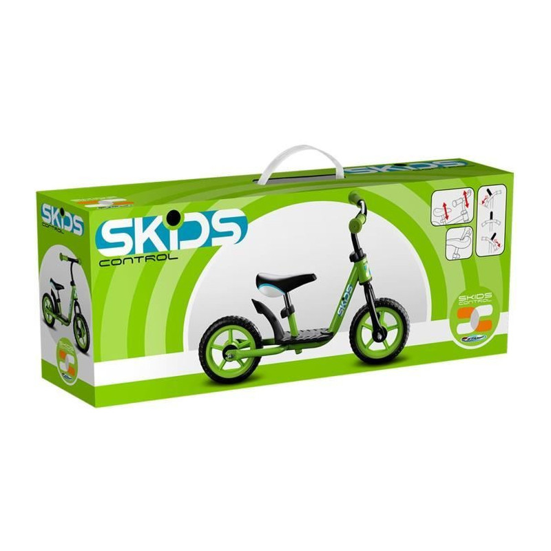 SKIDS CONTROL Balance bike with footrest - Green